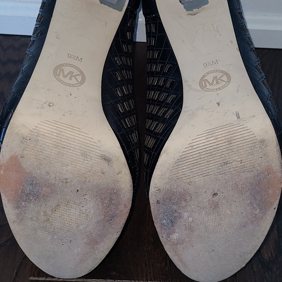 Michael Kors Graham Caged Black Booties Heels 9.5 - Picture 3 of 6